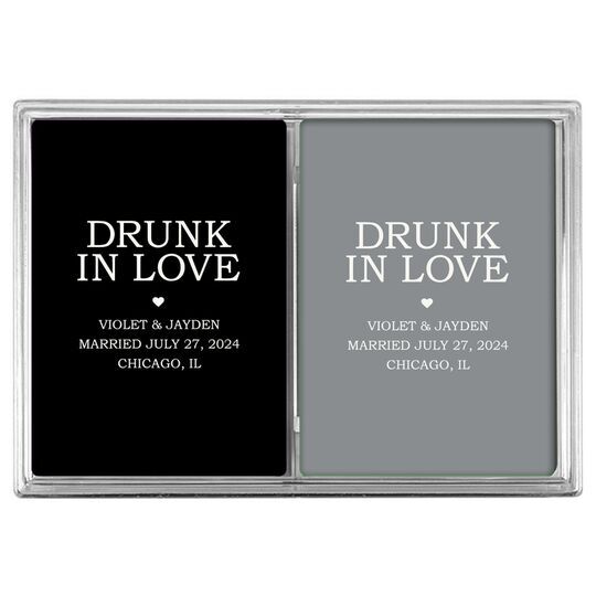 Drunk in Love Heart Double Deck Playing Cards